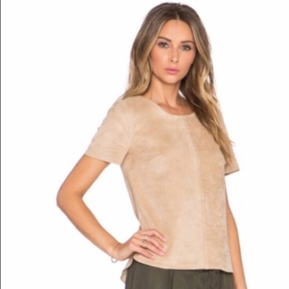 1. State Faux Suede Shirt
